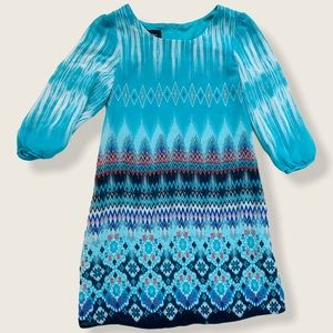 Amy's Closet Turquoise Blue Spring Easter Dress LS